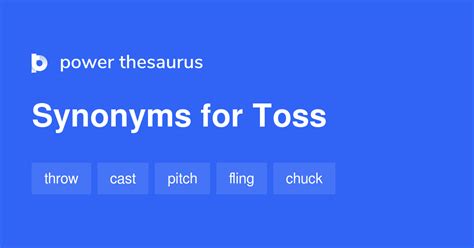 synonyms for toss